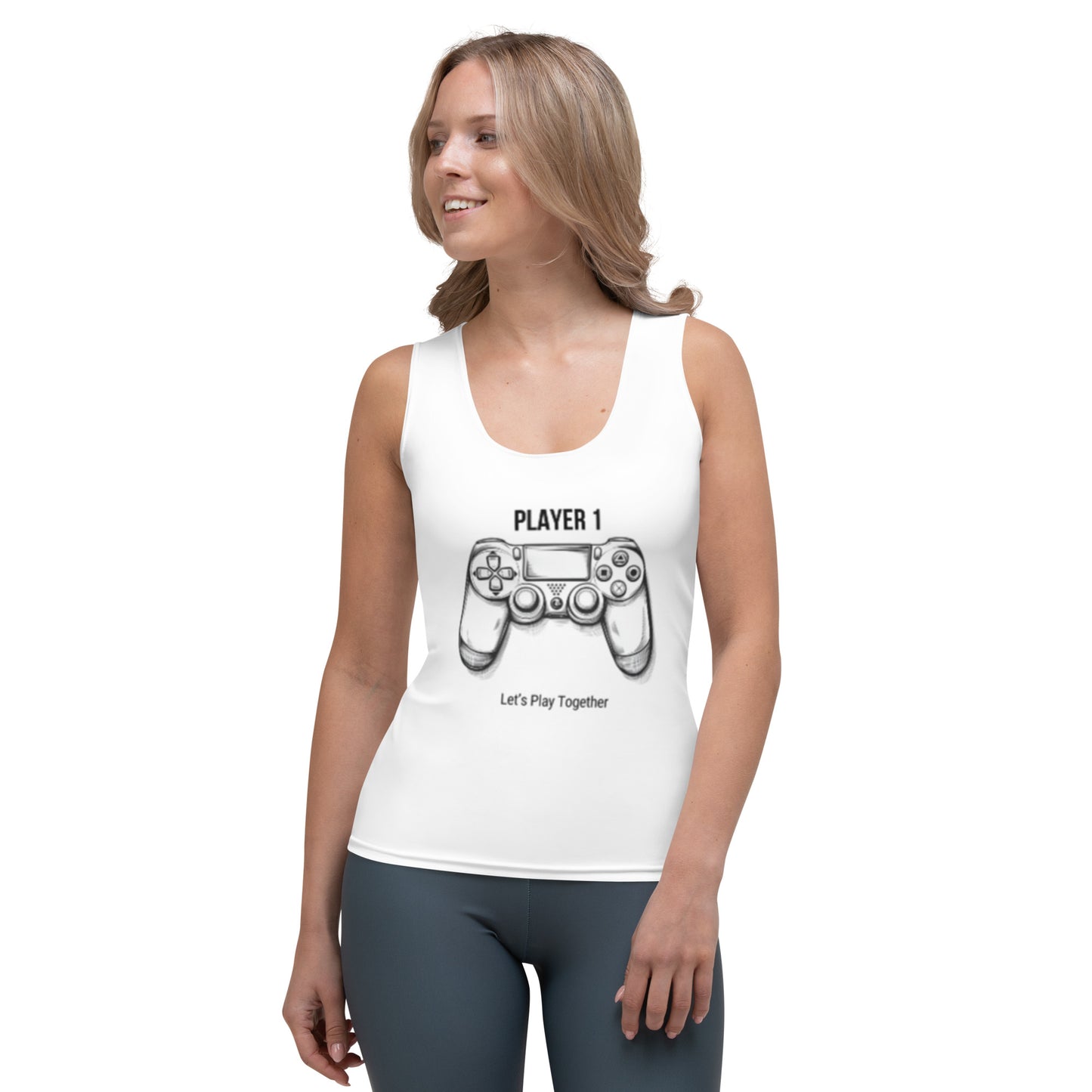 Player 1 Gaming Tank Top – Level Up Your Love